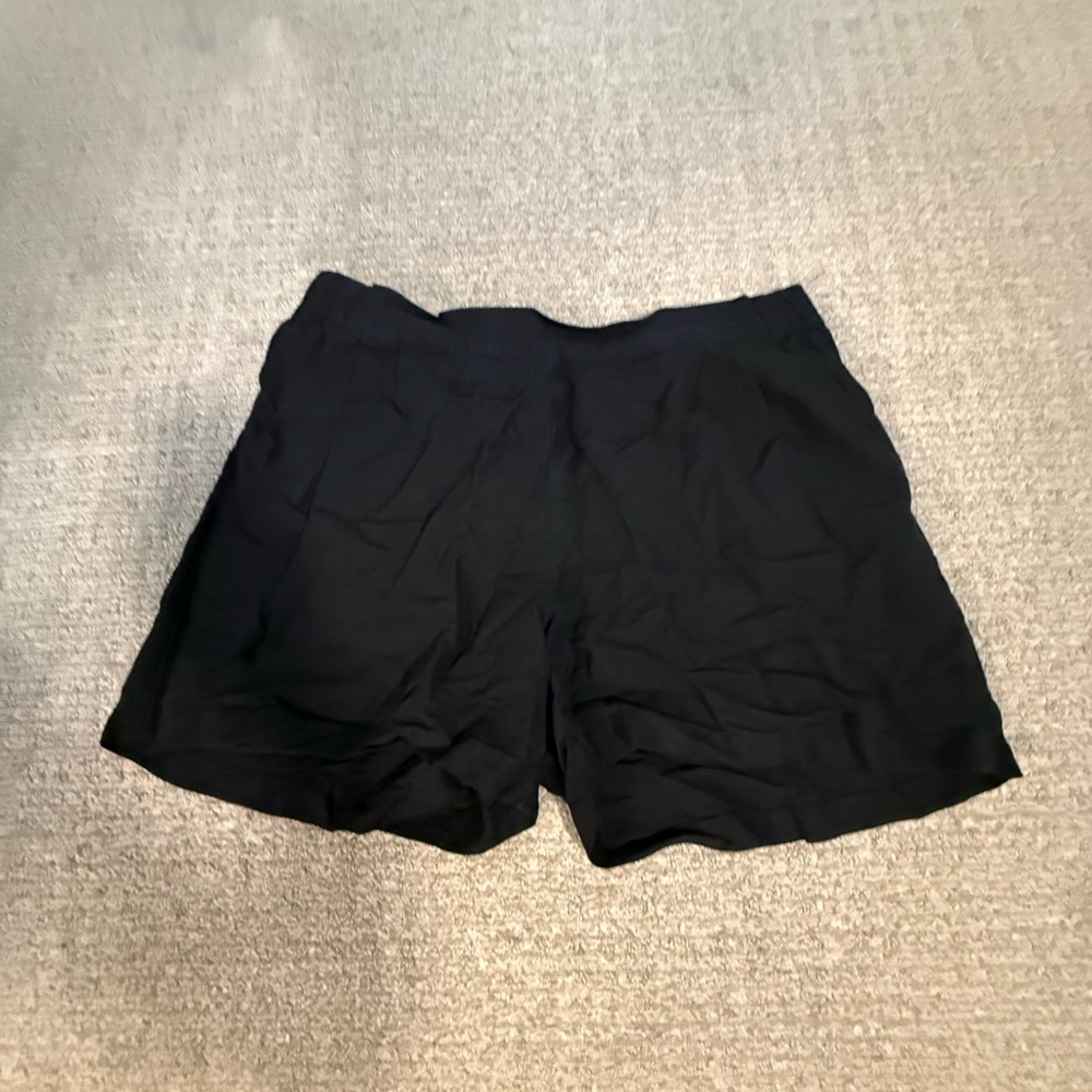 a new day Black Elastic Waist Shorts